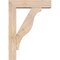 Ekena Millwork Funston Block Smooth Bracket w/ Offset Brace, Douglas Fir, 5 1/2"W x 20"D x 28"H BKT0604X20X28FST05SDF - alternate 4